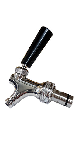 Beer Tap - Universal Flush Out with B-lock Shank & Handle - Stainless Steel